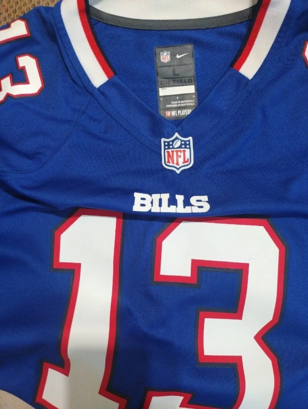 Buffalo Bills Stevie Johnson Men's Nike Elite Jersey Sz L NFL Excellent Conditio